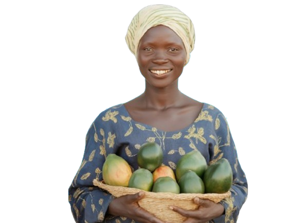 African cook preparing a meal
